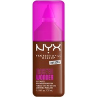 Nyx Professional Makeup Make'em Wonder Soft Matte Buildable Foundation 30ml - 39 Cocoa - Ενυδατικό & Απαλό Μάτ Μέικαπ για πιο Λεία, Ομοιόμορφη & Λαμπερή Επιδερμίδα