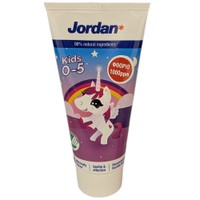 Jordan Kids 0-5 Years Toothpaste 50ml - Οδοντόκρεμα Κατάλληλη για την Βρεφική Ηλικία με Ήπια Γεύση Φρούτων
