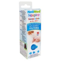 NeilMed Naspira Babies & Kids Nasal, Oral Aspirator Replacement Filters 30 Τεμάχια - Συσκευασία με 30 Φίλτρα μιας Χρήσης για Συσκευή Ρινικής Αναρρόφησης