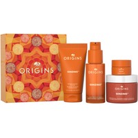 Origins Promo Ginzing Refreshing Scrub Cleaner 50ml & Glow-Boosting Serum 30ml & Energizing Gel Cream With Caffeine & Niacinamide 50ml & Brightening Eye Cream 5ml - Αναζωογονητικό Απαλό Καθαριστικό Scrub & Ορός Πολλαπλών Δράσεων που Φωτίζει την Επιδερμίδα & Ενυδατική Κρέμα με Νιασιναμίδη που Ενισχύει τη Λάμψη & Κρέμα Ματιών για τη Μείωση των Μαύρων Κύκλων