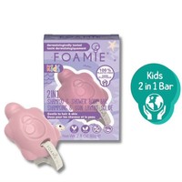 Foamie Kids Turtally Cute 2 in 1 Shampoo & Shower Body Bar 80g - Μπάρα Καθαρισμού 2 σε 1 Μαλλιών, Σώματος για Παιδιά με Υφασμάτινο Κορδόνι