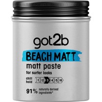 Schwarzkopf Got2b Beach Matt Paste Level 3, 100ml - Πηλός για Ατημέλητο Λουκ & Ματ Τελείωμα