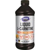 Now Foods L-Carnitine Liquid 1000mg 473ml - Citrus - Συμπλήρωμα Διατροφής Καρνιτίνης σε Πόσιμο Υγρό για την Παραγωγή Ενέργειας με Γεύση Εσπεριδοειδή
