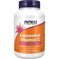 Now Foods Liposomal Vitamin C 120 Veg.caps - Συμπλήρωμα Διατροφής με Βιταμίνη C Λιποσωμιακής Μορφής Υψηλής Απορρόφησης για την Ενίσχυση του Ανοσοποιητικού & την Αύξηση της Παραγωγής Κολλαγόνου