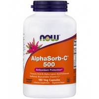 Now Foods AlphaSorb-C 500, 180veg.caps - Συμπλήρωμα Βιταμίνης C Υψηλής Απορρόφησης και Βιοδιαθεσιμότητας