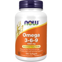 Now Foods Omega 3-6-9 1000mg 100 Softgels - Συμπλήρωμα Διατροφής Συνδυασμού Ωμέγα 3, 6 & 9 Λιπαρών Οξέων για τη Καλή Λειτουργία του Καρδιαγγειακού Συστήματος, του Εγκεφάλου & Διατήρηση της Πίεσης & των Τριγλυκεριδίων σε Φυσιολογικά Επίπεδα