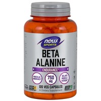 Now Foods Beta Alanine 750mg Συμπλήρωμα Διατροφής για Μείωση της Κόπωσης & Αποκατάσταση Καταπονημένων Μυών 120veg.caps