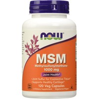 Now Foods MSM 1000mg Joint Health 120veg.caps - Συμπλήρωμα Διατροφής που Βοηθά στην Αντιμετώπιση του Χρόνιου Πόνου από Οσφυαλγίες