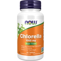 Now Foods Chlorella 1000mg 60tabs - Συμπλήρωμα Διατροφής Μικροφυκιού Χλωρέλλας Πλούσιο σε Βιταμίνες & Μέταλλα για Ομαλή Ανοσολογική Απόκριση & Βελτίωση της Γαστρεντερικής Λειτουργίας