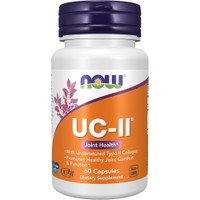 Now Foods UC-II 40mg 60veg.caps - Συμπλήρωμα Διατροφής με μη Μετουσιωμένο Κολλαγόνο Τύπου II για την Υποστήριξη, Φυσιολογική Λειτουργία & Υγεία των Χόνδρων & Αρθρώσεων