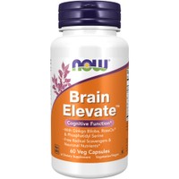 Now Foods Brain Elevate 60veg.caps - Συμπλήρωμα Διατροφής Εκχυλίσματος Βοτάνων, Αμινοξέων & Χολίνης για την Καλή Λειτουργία του Εγκεφάλου, Ενίσχυση Μνήμης & Πνευματικής Λειτουργίας