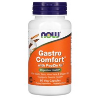 Now Food Gastro Comfort with PepZin Gi 60veg.caps - Συμπλήρωμα Διατροφής για την Υποστήριξη της Υγείας του Στομάχου