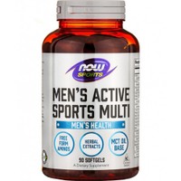 Now Men's Active Sports Multi Health 90 Softgels - Συμπλήρωμα Διατροφής Ειδικής Φόρμουλας για Άνδρες με Βιταμίνες, Μέταλλα, Αμινοξέα & Εκχυλίσματα Βοτάνων για Ενέργεια & Αντοχή σε Επίπονα Αθλήματα
