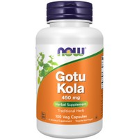 Now Foods Gotu Kola 450mg 100veg.caps - Συμπλήρωμα Διατροφής του Βοτάνου Ασιατικής Σεντέλας για την Καλή Υγεία του Κυκλοφορικού Συστήματος & των Αγγείων