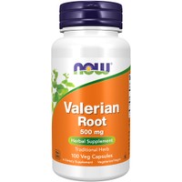Now Foods Valerian Root 500mg 100caps - Συμπλήρωμα Διατροφής Ρίζας Βαλεριάνας για Χαλάρωση, Καταπολέμηση του Άγχους & Βελτίωση της Ποιότητας του Ύπνου