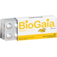 BioGaia Protectis for Gut Comfort Junior 30 Chew.tabs - Strawberry - Συμπλήρωμα Διατροφής Προβιοτικών για Παιδιά για την Αντιμετώπιση Διάρροιας, Δυσκοιλιότητας & Κοιλιακού Άλγους Κατάλληλο για Παράλληλη Χρήση με Αντιβιοτικά με Γεύση Φράουλα