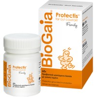 BioGaia Protectis for Gut Comfort Family 60 Chew.tabs - Lemon - Συμπλήρωμα Διατροφής Προβιοτικών για την Αντιμετώπιση Διάρροιας, Δυσκοιλιότητας & Κοιλιακού Άλγους με Γεύση Λεμόνι