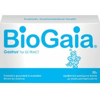 BioGaia Gastrus for Gi Tract 30 Chewtabs - Mint/Tangerine - Συμπλήρωμα Διατροφής Προβιοτικών για την Αντιμετώπιση των Γαστρεντερικών Διαταραχών Λόγω του Ελικοβακτηρίδιο του Πυλωρού με Γεύση Μέντα & Μανταρίνι