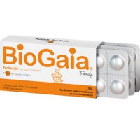 BioGaia Protectis for Gut Comfort + Vitamin D3 for Immune Family 30 Chew.tabs - Orange - Συμπλήρωμα Διατροφής Προβιοτικών & Βιταμίνης D3 για την Αντιμετώπιση Διάρροιας, Δυσκοιλιότητας & Κοιλιακού Άλγους για Υγιές Ανοσοποιητικό με Γερά Οστά & Δόντια με Γεύση Πορτοκάλι