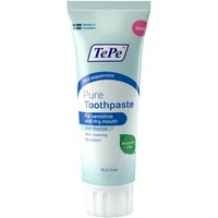 TePe Pure Mild Peppermint Toothpaste 75ml - Οδοντόκρεμα με Ήπια Γεύση Μέντας για Ευαίσθητο & Ξηρό Στόμα