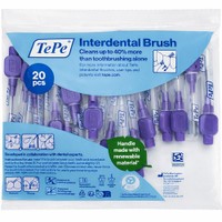 TePe Interdental Brush 20 Τεμάχια ISO Size 6 (1.10mm) Μωβ - Μεσοδόντια Βουρτσάκια Καθαρισμού Ιδανικά για Άτομα με Εμφυτεύματα ή Σιδεράκια