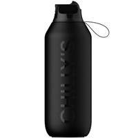 Chilly's Series 2 Sport Bottle 500ml, Κωδ 22603 - Abyss Black - Ανοξείδωτος Θερμός με Καλαμάκι & Αντιμικροβιακό Στόμιο για Κρύα Ροφήματα