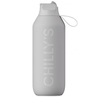 Chilly's Series 2 Flip Sport Bottle 500ml, Κωδ 22604 - Granite Grey - Ανοξείδωτος Θερμός με Καλαμάκι & Αντιμικροβιακό Στόμιο για Κρύα Ροφήματα