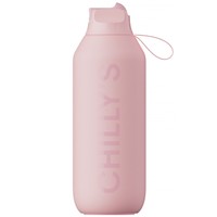 Chilly's Series 2 Flip Sport Bottle 500ml, Κωδ 22606 - Blush Pink - Ανοξείδωτος Θερμός με Καλαμάκι & Αντιμικροβιακό Στόμιο για Κρύα Ροφήματα
