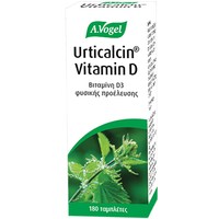 A.Vogel Urticalcin Vitamin D 180tabs - Συμπλήρωμα Διατροφής με Βιταμίνη D3 από Εκχύλισμα Τσουκνίδας & Ασβέστιο για την Καλή Υγεία των Οστών, Δοντιών Μαλλιών & Δέρματος