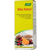 A.Vogel Vitaforce 200ml - Συμπλήρωμα Διατροφής Πολυβιταμινών από Εκχυλίσματα Βοτάνων Βιολογικής Προέλευσης για Ενέργεια, Τόνωση & Ενίσχυση του Ανοσοποιητικού σε Σιρόπι