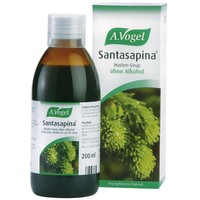 A.Vogel Santasapina Syrup 200ml - Φυτικό Σιρόπι για τον Βήχα από Φρέσκους Βλαστούς Άγριου Έλατου