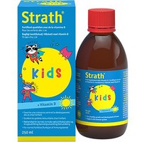 Strath Kids Food Supplement with Vitamin D 250ml - Συμπλήρωμα Διατροφής για Παιδιά με Βιταμίνη D για την Ενίσχυση του Ανοσοποιητικού