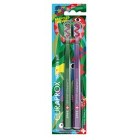 Curaprox 5460 Ultra Soft Recycled Edition Toothbrush 2 Τεμάχια - Οδοντόβουρτσα Ενηλίκων από Ανακυκλωμένα Υλικά με Σχέδια Τροπικού Δάσους