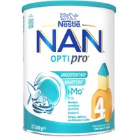 Nestle NAN Optipro 4 Ρόφημα Γάλακτος σε Σκόνη Εμπλουτισμένο με Βιταμίνες & Μέταλλα, Κατάλληλο Από τον 2ο Χρόνο 400g