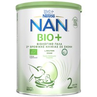 Nestle NAN Bio+, 2 800gr - Βιολογικό, Αγελαδινό Γάλα Δεύτερης Βρεφικής Ηλικίας σε Σκόνη από τον 6ο Μήνα