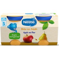 Nestle Apple & Pear Fruit Meal 5m+, 2x125g - Φρουτογεύμα με Μήλο & Αχλάδι Μετά τον 5ο Μήνα Χωρίς Συντηρητικά