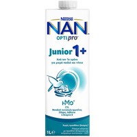 Nestle NAN Optipro Junior 1 Years+, 1Lt - Ρόφημα Γάλακτος Έτοιμο προς Κατανάλωση με Μοναδική Τεχνολογία Πρωτεΐνης για Παιδιά από 1 Έτους