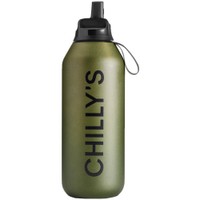 Chilly's Series 2 Flip Cargo Reusable Bottle 500ml - Moss - Ανοξείδωτο Θερμός για Ζεστά & Κρύα Ροφήματα