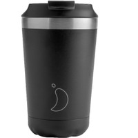 Chilly's Coffee Cup 340ml - Black 2 - Ανοξείδωτη Κούπα με Καπάκι για Ροφήματα