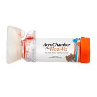 Aerochamber Plus Flow-Vu με Μικρή Μάσκα 1 Τεμάχιο - Αντιστατικός Αεροθάλαμος Βρεφών με Δείκτη Εισπνοών