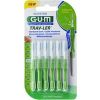 Gum Trav-Ler Interdental Brush 6 Τεμάχια - 1.1mm - Μεσοδόντια Βουρτσάκια για Εύκολο & Καθημερινό Καθαρισμό Ανάμεσα στα Δόντια