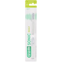 Gum Sonic Daily 4110 Soft Toothbrush Refills Heads 2 Τεμάχια - Άσπρο - Ανταλλακτικές Κεφαλές