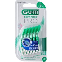 Gum Soft Picks Pro 30 Τεμάχια - Large - Οδοντογλυφίδες Μεσοδόντιου Καθαρισμού από Καουτσκούκ με Εξαιρετικά Απαλές Ίνες