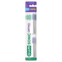Gum Sonic Ortho Electric Toothbrush Replacement Head 2 Τεμάχια - Ανταλλακτικές Κεφαλές με Μαλακές Ίνες