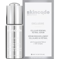 Skincode Exclusive Cellular Renewal Retinol Serum 30ml - Ισχυρός Αντιρυτιδικός, Λειαντικός Ορός Ρετινόλης για Ώριμο & Θαμπό Δέρμα για Δυναμική Ανανέωση του Τόνου & της Υφής του Δέρματος