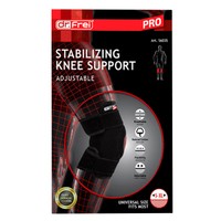 Dr. Frei Stabilizing Knee Support Adjustable Μαύρο One Size 1 Τεμάχιο - Ρυθμιζόμενη Ανοικτή Επιγονατίδα