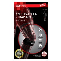 Dr. Frei Knee Patella Strap Brace Fastening Μαύρο One Size 1 Τεμάχιο - Αμφιδέξιο Επιγονατιδικό Επίθεμα Στήριξης