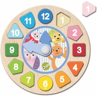 Oops My Clock Blocks Multi-Activity Wooden Toys 18m+, 1 Τεμάχιο - Ξύλινο Παιχνίδι Εκμάθησης Αριθμών & Ώρας