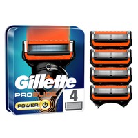 Gillette Fusion 5 Proglide Power 4 Τεμάχια - Ανταλλακτικές Κεφαλές Ανδρικής Ξυριστικής Μηχανής με 5 Λεπίδες Κατά των Ερεθισμών