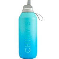 Chilly's Series 2 Flip Sport Bottle 500ml, Κωδ 22776 - Ombre Aurora - Ανοξείδωτος Θερμός με Καλαμάκι & Αντιμικροβιακό Στόμιο για Κρύα Ροφήματα